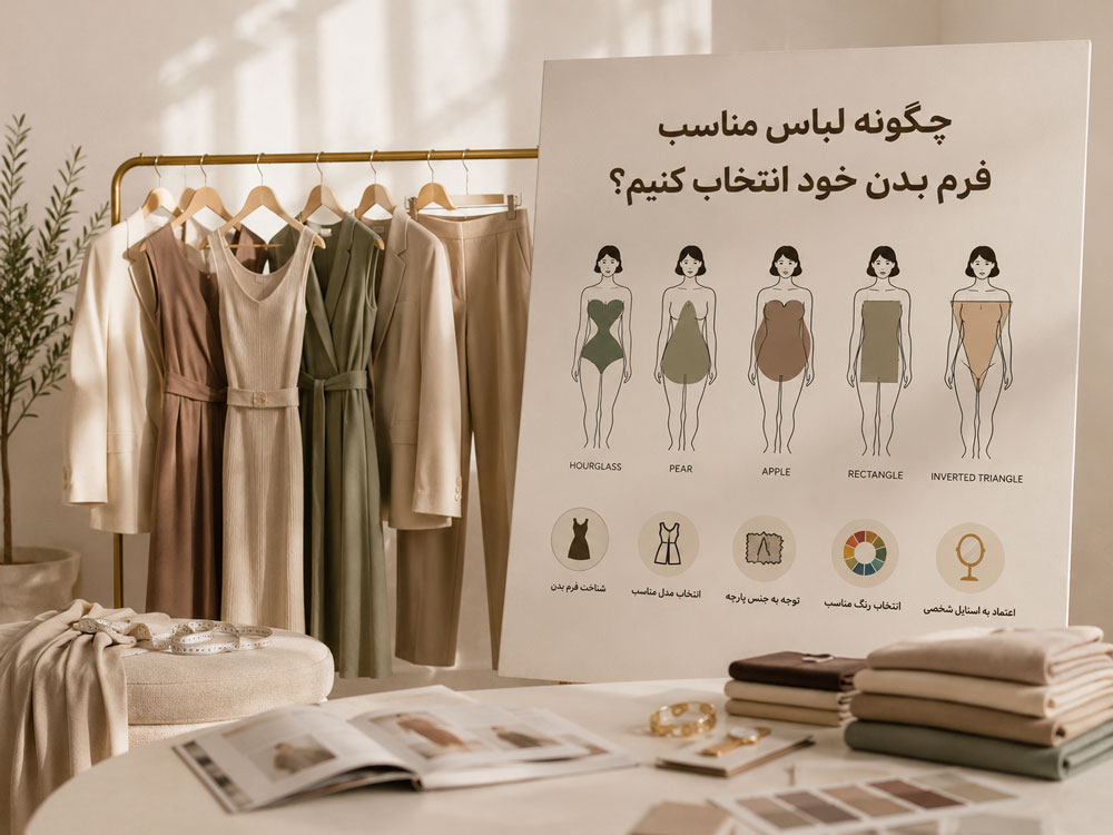 چگونه لباس مناسب فرم بدن خود انتخاب کنیم؟